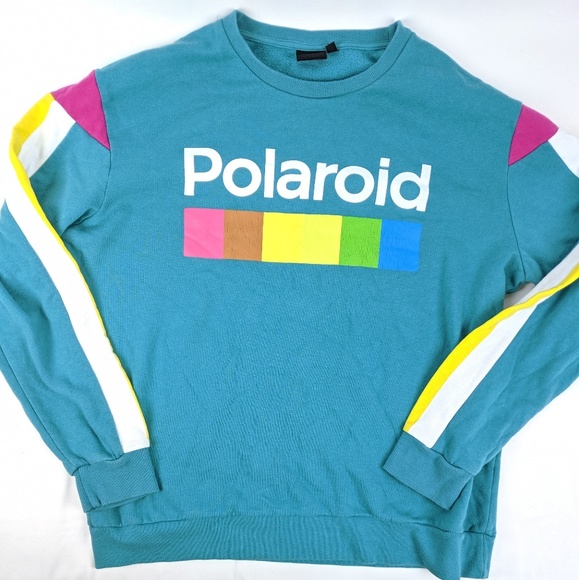 polaroid crewneck sweatshirt